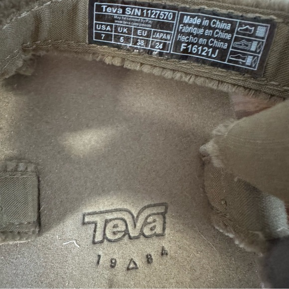 Teva Midform Universal Canvas Sandals in Olive Size 7 NEW - Picture 7 of 9